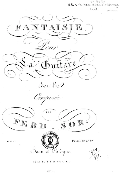 First page of Fantasie No.3