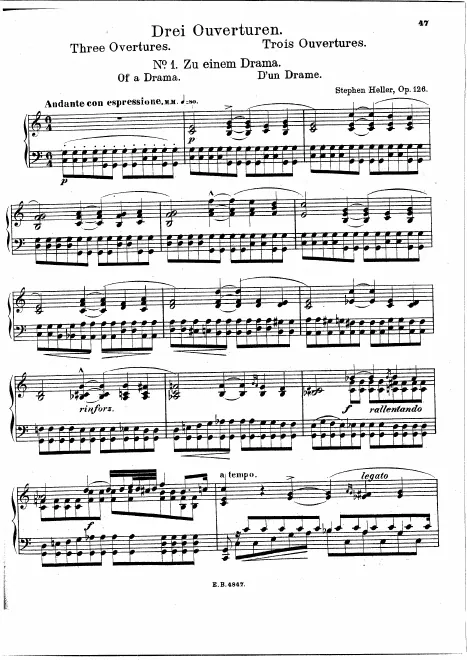 First page of 3 Ouvertures, Op.126