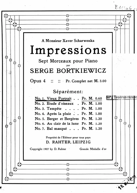 First page of Impressions