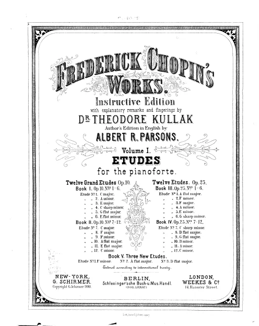 First page of Frédéric Chopin: Klavierwerke