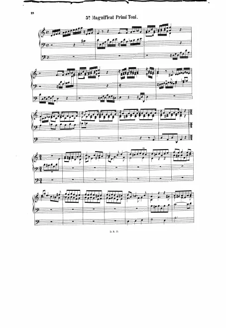 First page of Magnificat primi toni