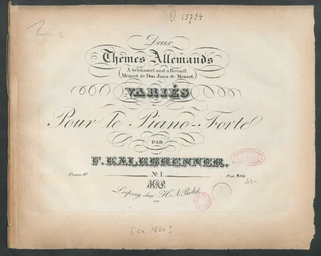 First page of Deux Themes Allemands