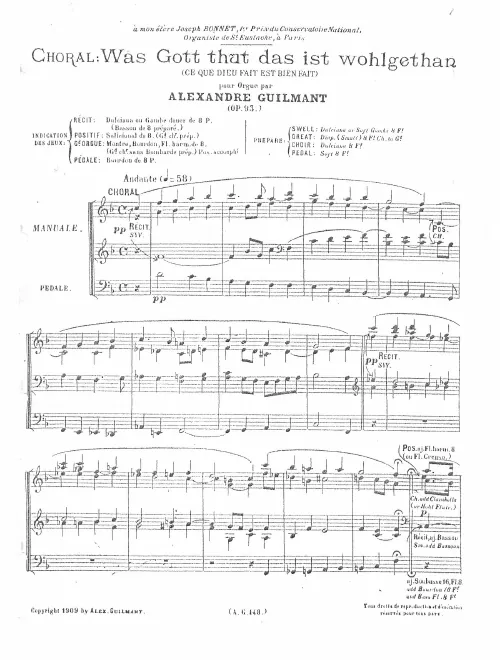 First page of Chorals et noëls pour orgue