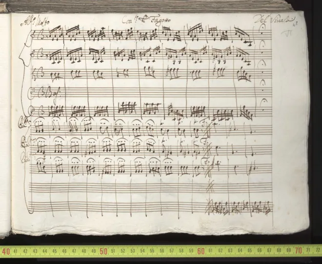 First page of Bassoon Concerto in A minor