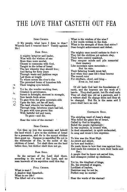 First page of The Love that Casteth out Fear