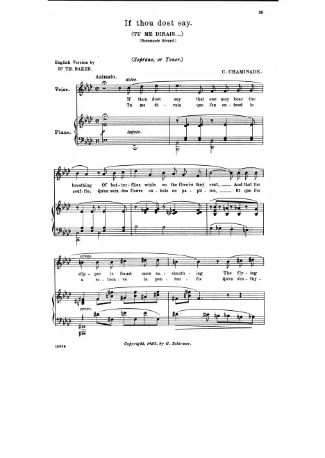 First page of Tu me dirais