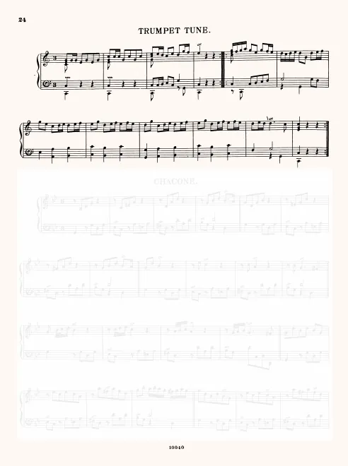 First page of Trumpet Tune in C major