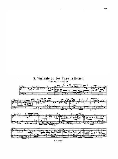 First page of Fugue