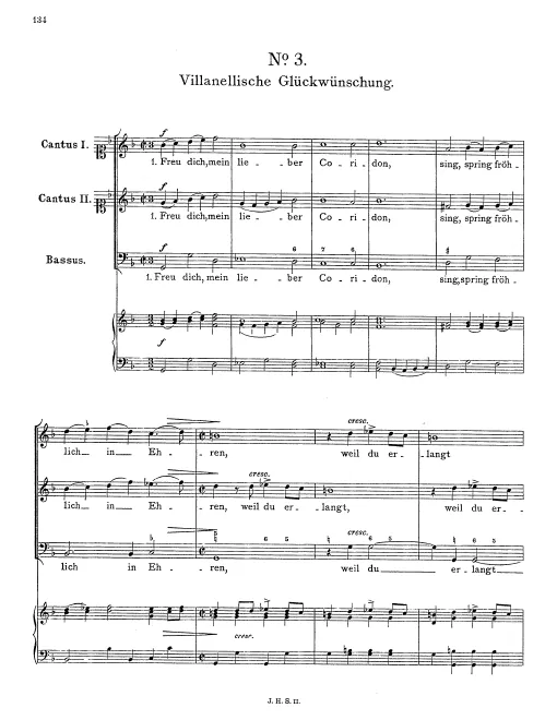First page of Villanellische Glückwünschung