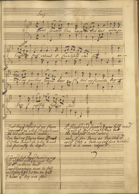 First page of 'Twas summer time oppressed with heat