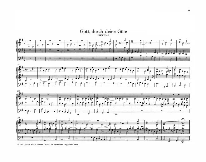 Gott, durch deine Güte, BWV 724