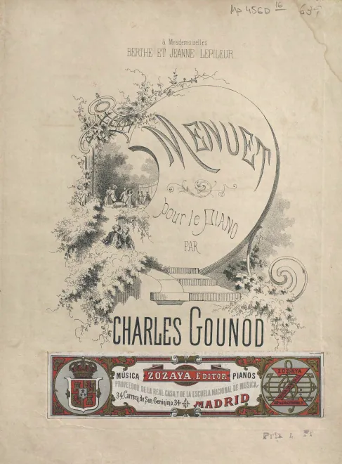 First page of Menuet