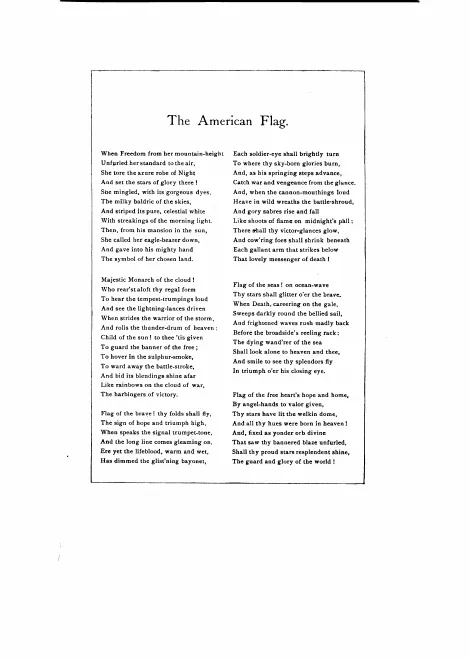 First page of The American Flag