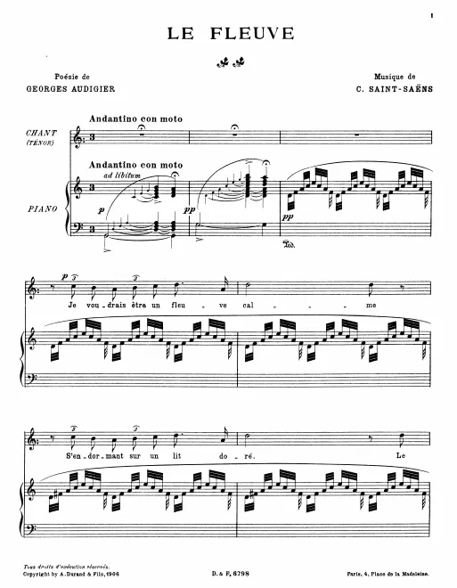 First page of Le fleuve