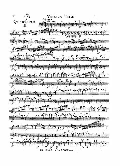 First page of String Quartet in C major