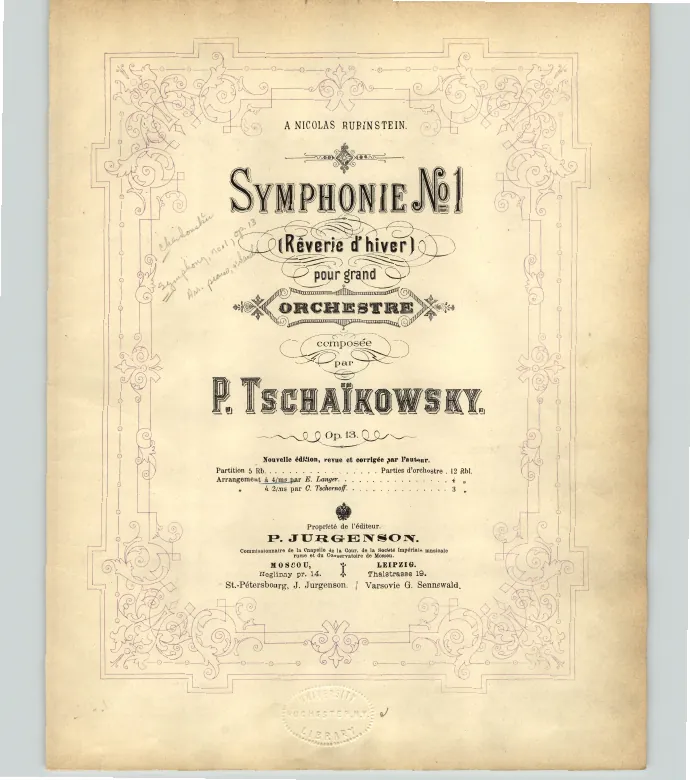 First page of Symphony No.1