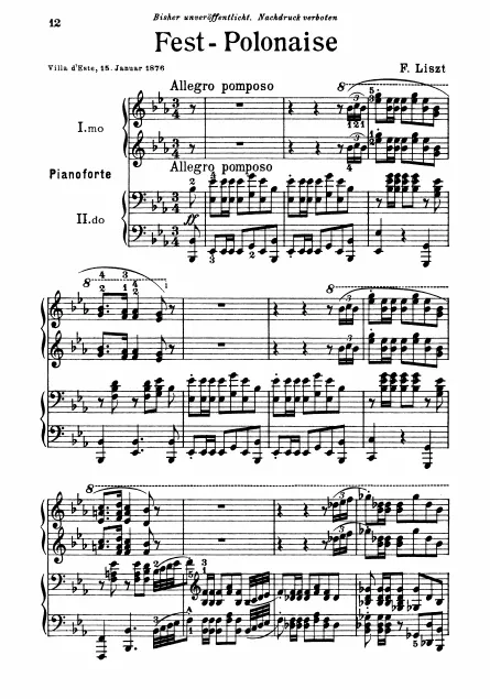 First page of Festpolonaise