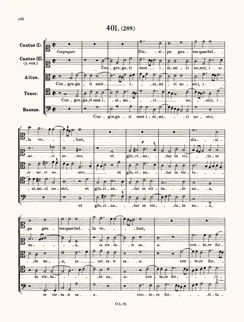 First page of Congregati sunt inimici