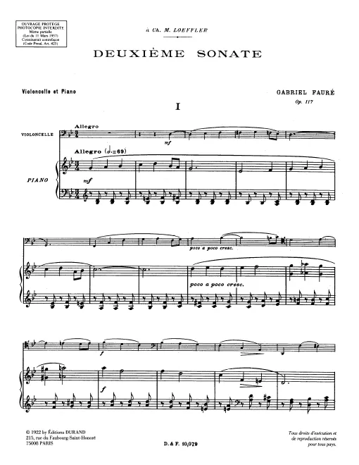 First page of Cello Sonata No.2