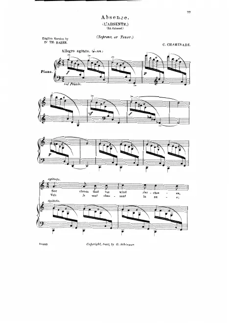 First page of L'absente