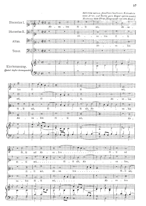 First page of Absalon fili mi