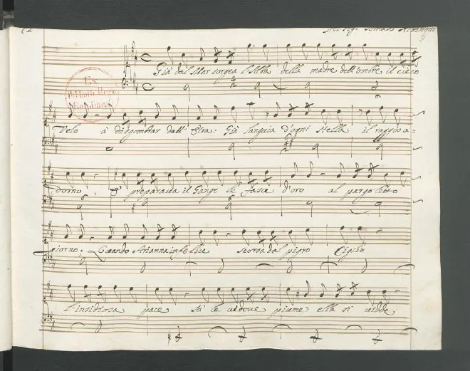 First page of Già dal mar sorgea l’alba