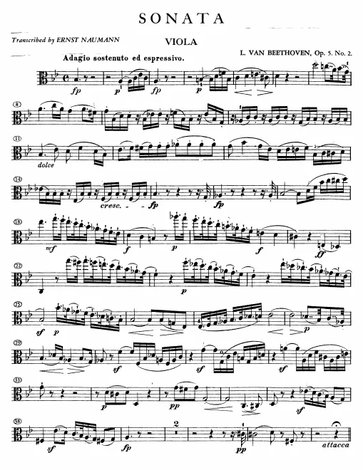 First page of Cello Sonata No.2