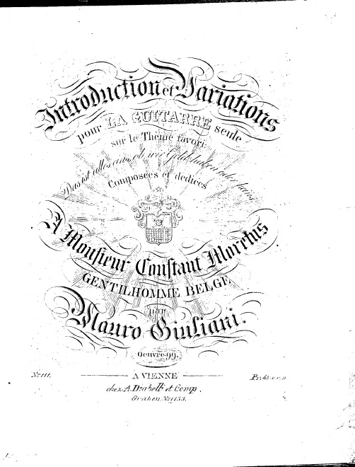 First page of Introduction and Variations on 'Das ist alles eins'