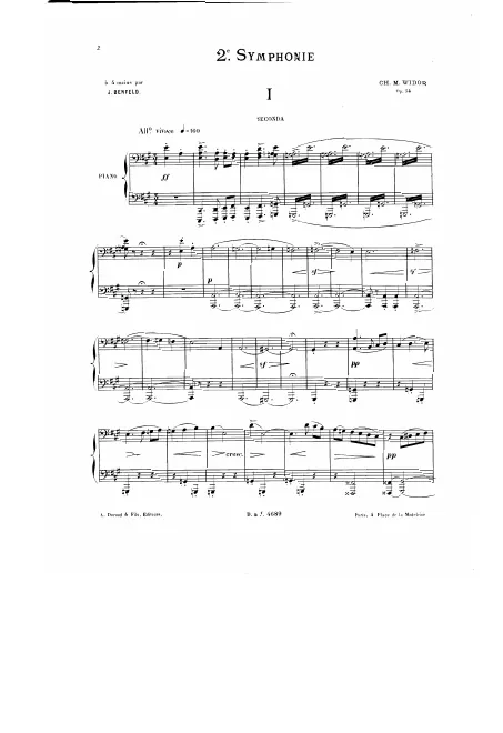 First page of Symphony No.2