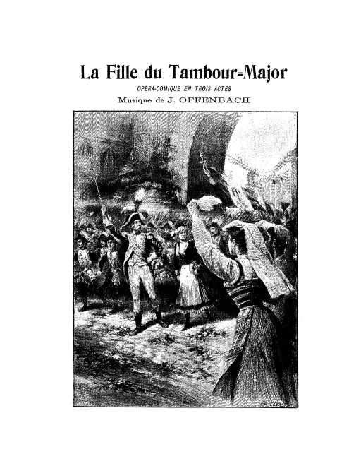 First page of La fille du tambour-major