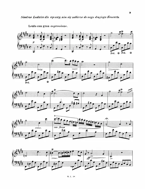 First page of Nocturne in C-sharp minor