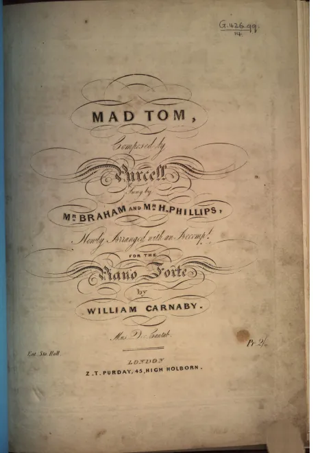 First page of Mad Tom, ZS 68