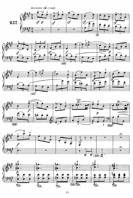 First page of Keyboard Sonata in A major