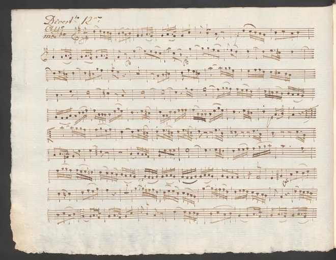 First page of Baryton Trio in G major