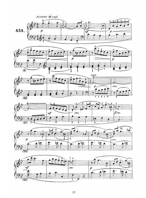 First page of Keyboard Sonata in B-flat major