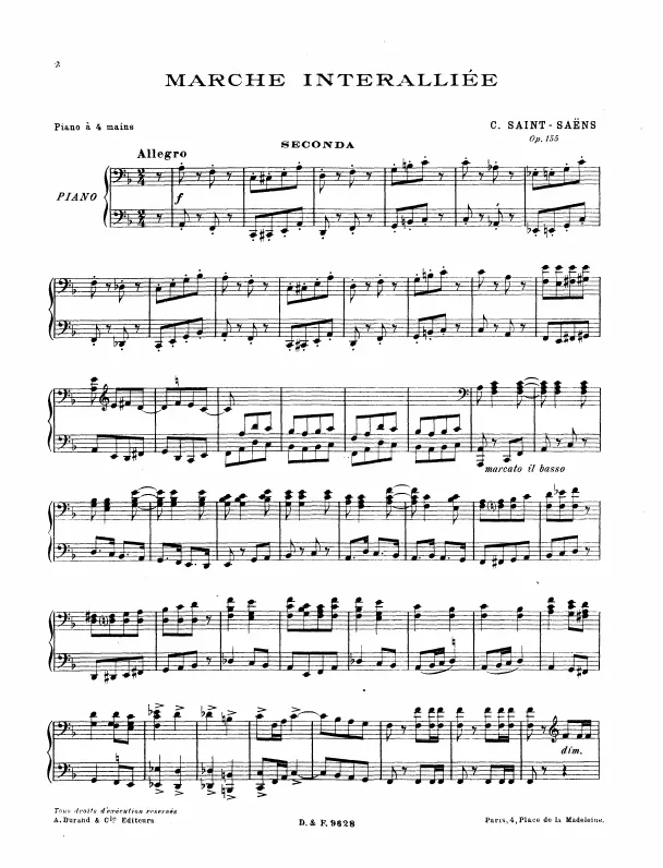 First page of Marche interalliée
