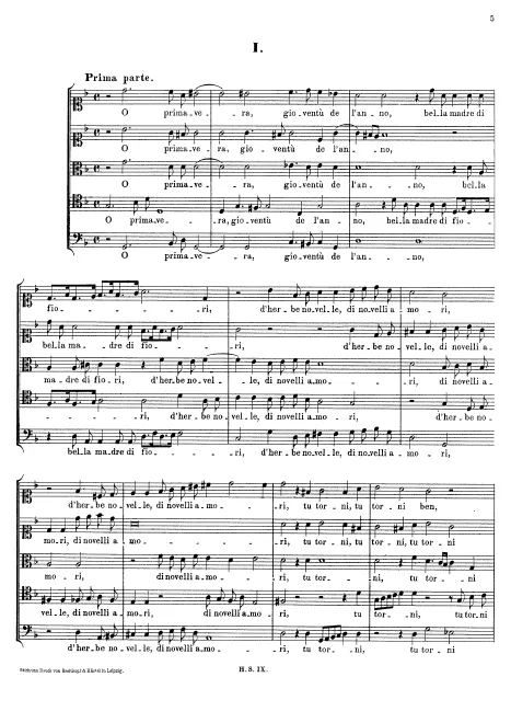 First page of O primavera, gioventu