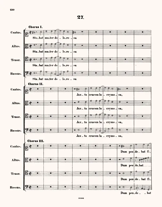 First page of Stabat Mater