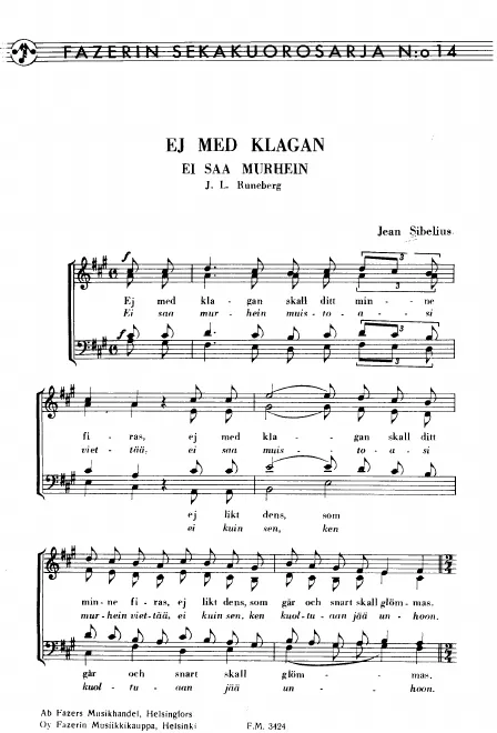 First page of Not with lamentation
