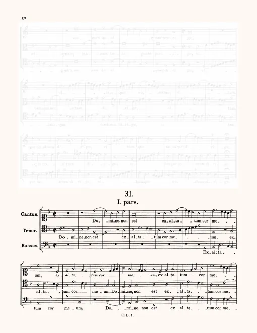First page of Domine non est exaltatum
