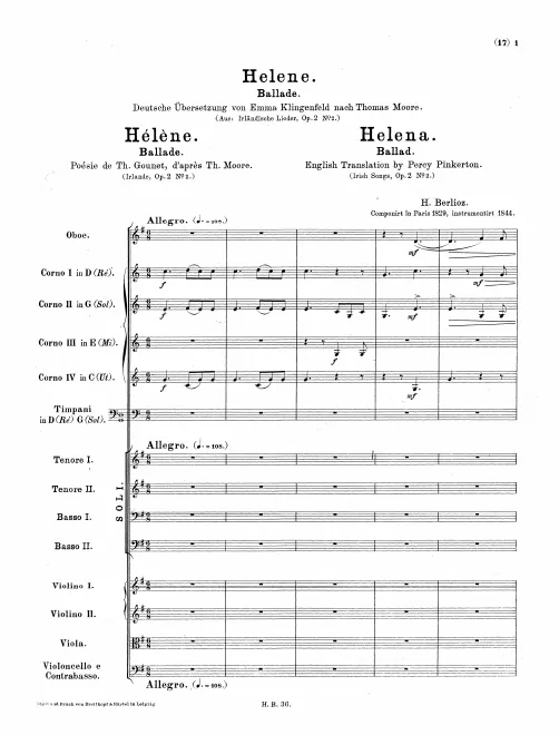First page of Hélène