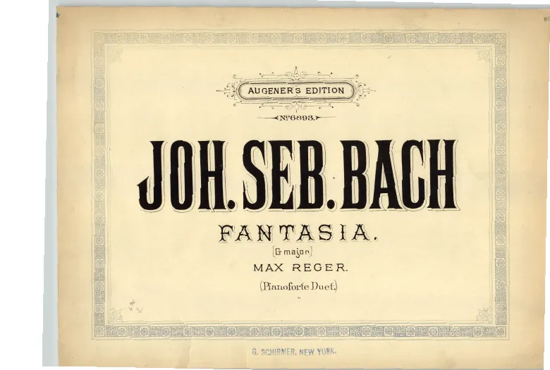 First page of Fantasia in G major