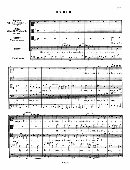 First page of Missa