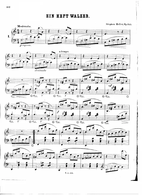 First page of Ein Heft Walzer