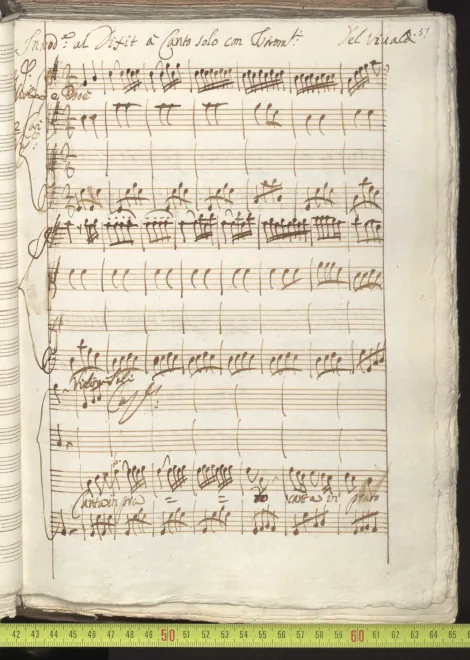 First page of Canta in prato, RV 636
