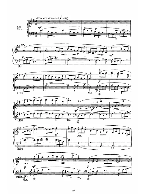 First page of Keyboard Sonata in G major