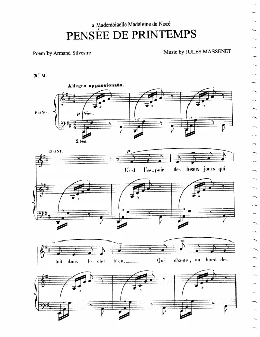 First page of Pensée de printemps