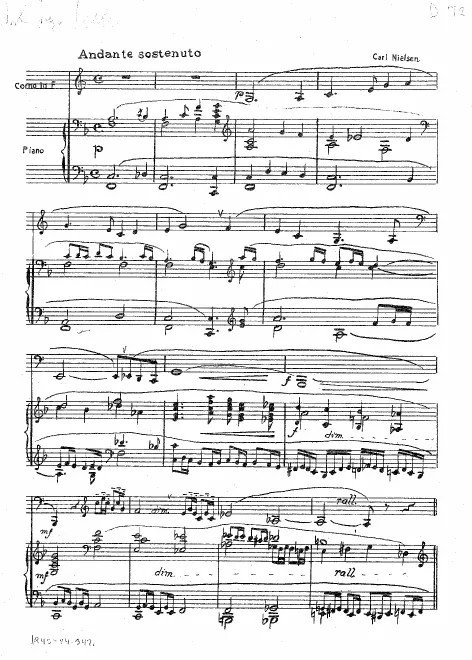First page of Canto Serioso