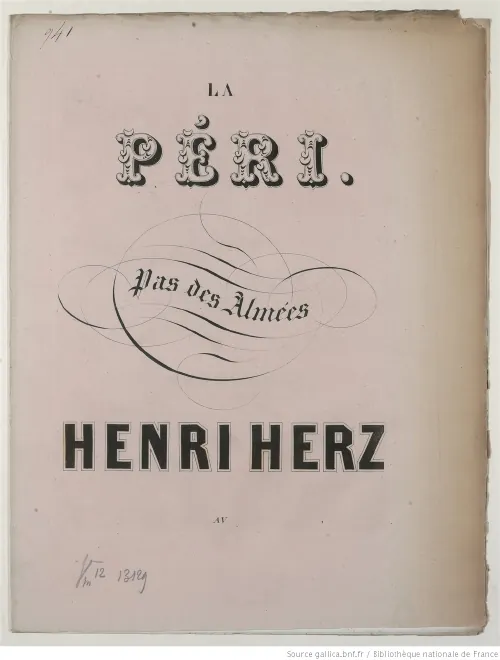 First page of La Peri