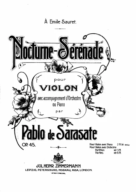First page of Nocturne-Serenade, Op.45